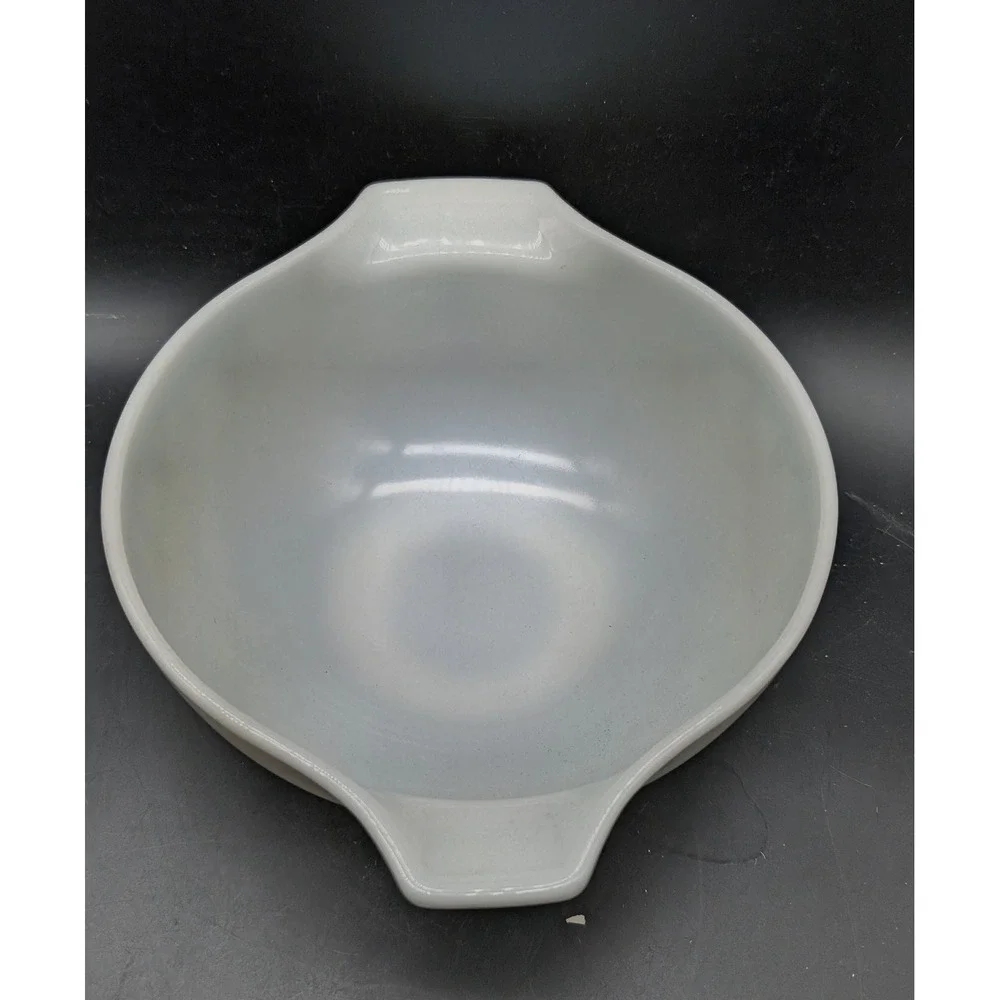 Vintage Pyrex Snowflake Blue Cinderella Mixing Bowl 442 1.5 Qt White Milk Glass